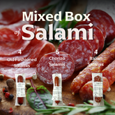 Artisanal Beef Salami Mixed Box - 13 Rolls | OU / CHK or Belz - Certified Kosher Product, Perfect for Family Meals for Everyday Cooking